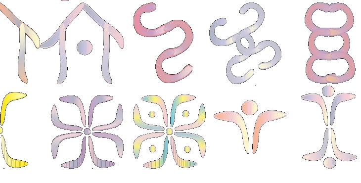 Image of the Language of Light symbols. Language Of Light Tri Tones 97 – 136