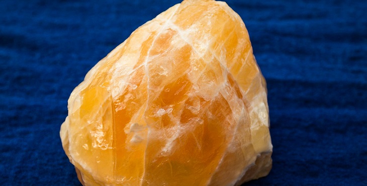 Image of a pretty yellow calcite mineral. Blessings for the Breath of Life and the Yellow Ray of Co-Creation
