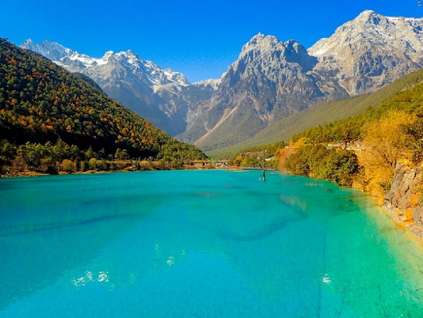 Image of the breathtaking Jade Dragon Snow Mountain National Park in China.