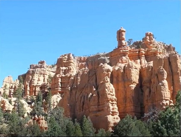 Image of Zion Park across from the museum
